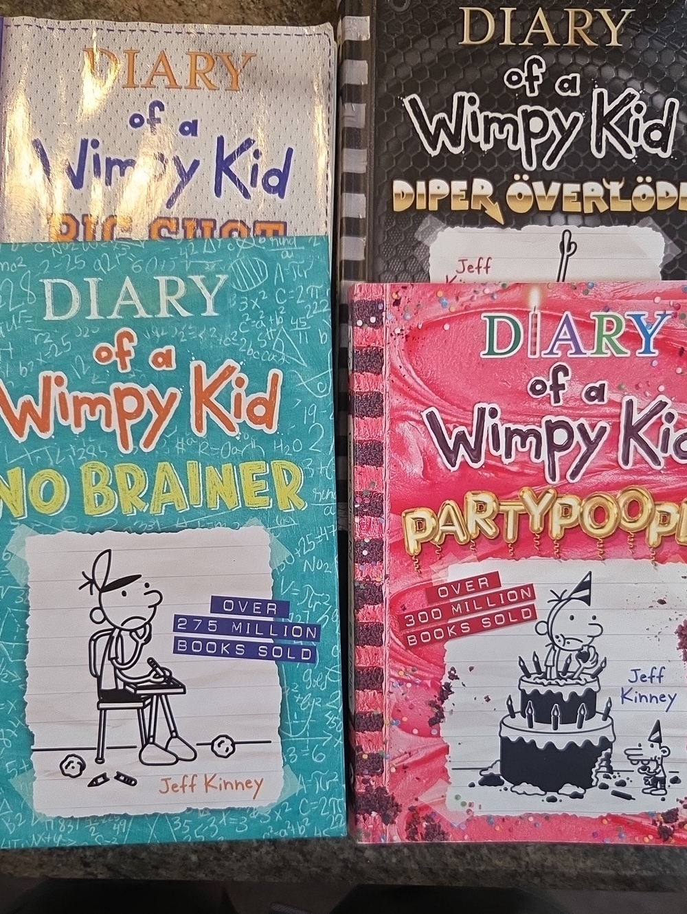 Diary Of Wimpy Kid BOOKS 4 TOTAL